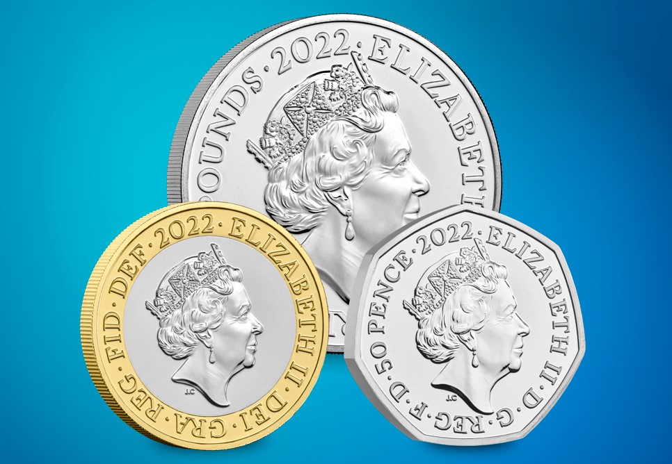 2022 Coin Obverses with Queen Elizabeth II portrait. Submit your entry to the 2022 Change Checker Awards.