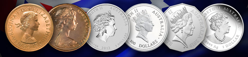 Australian QEII Coin Effigies 
Credit: The Perth Mint